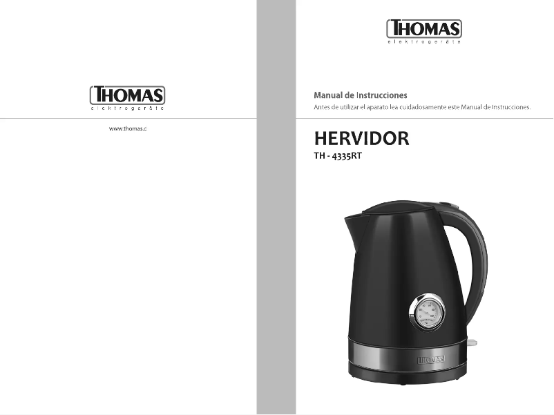 Page n°1 - Manuel utilisateur Thomas TH-4335RT