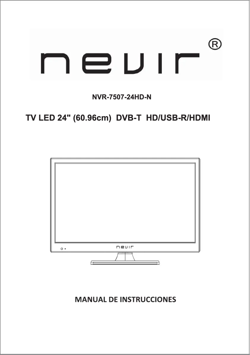 Page 1 de la notice Manuel utilisateur Nevir NVR-7507-24HD-N