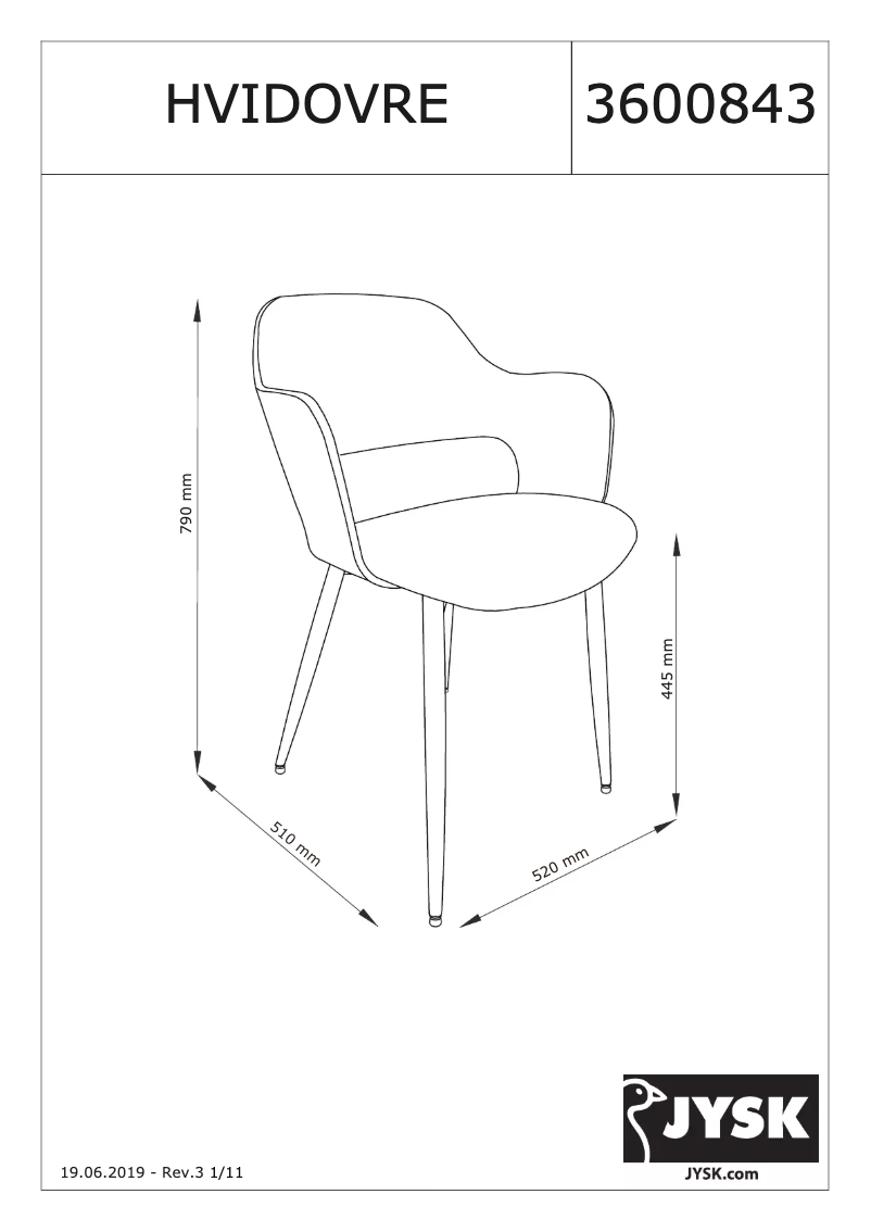 Page n°1 - Manuel utilisateur JYSK Hvidovre