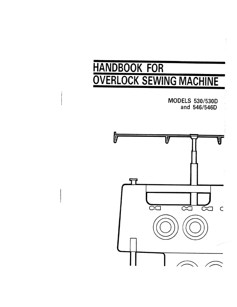 Page 1 de la notice Manuel utilisateur Husqvarna Huskylock 546D