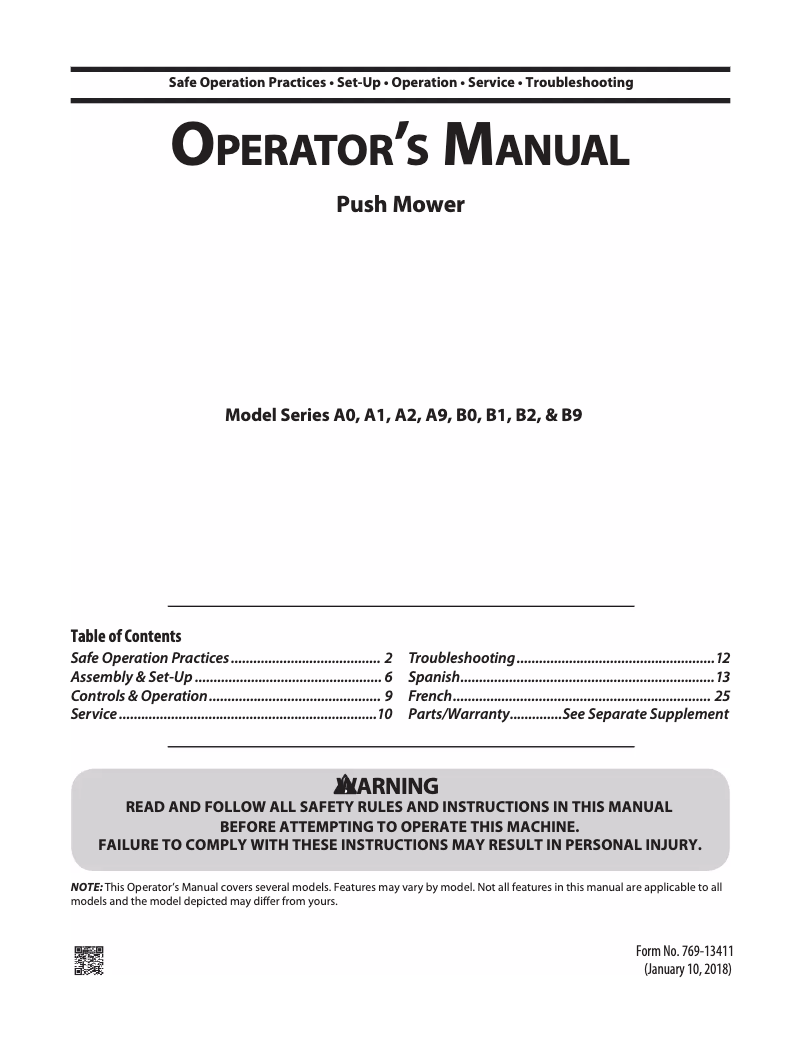 Page n°1 - Manuel utilisateur Remington RM130