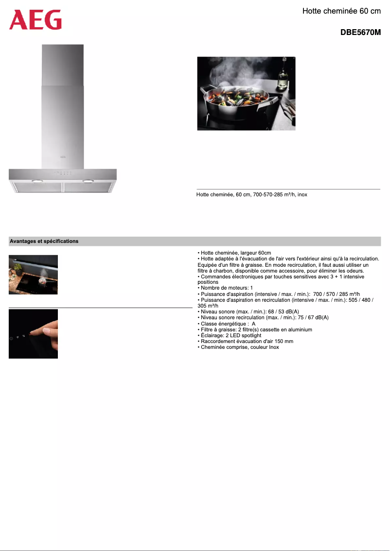 Imagen de la primera página del manual del dispositivo DBE5670M