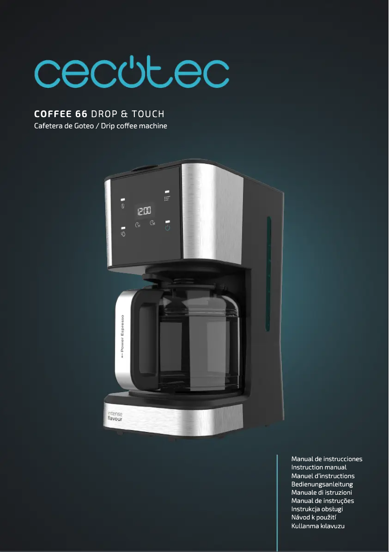 Page n°1 - Manuel utilisateur Cecotec Coffee 66 Drop & Touch