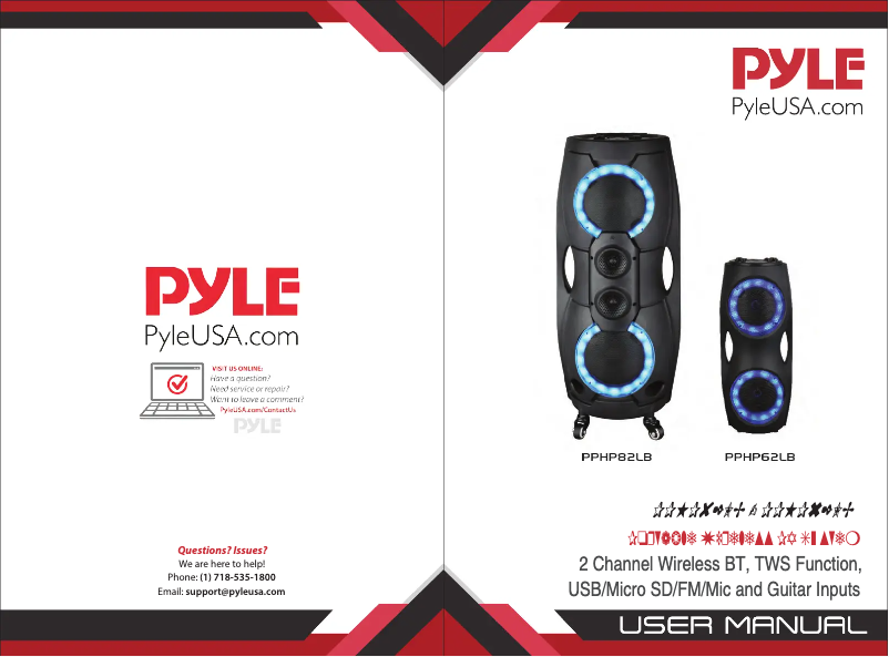 Page n°1 - Manuel utilisateur Pyle CA-PPHP62LB