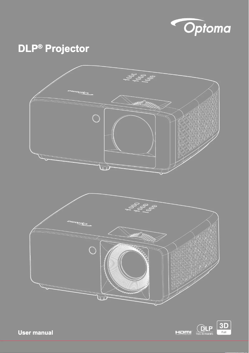 Page 1 de la notice Manuel utilisateur Optoma DuraCore ZH462