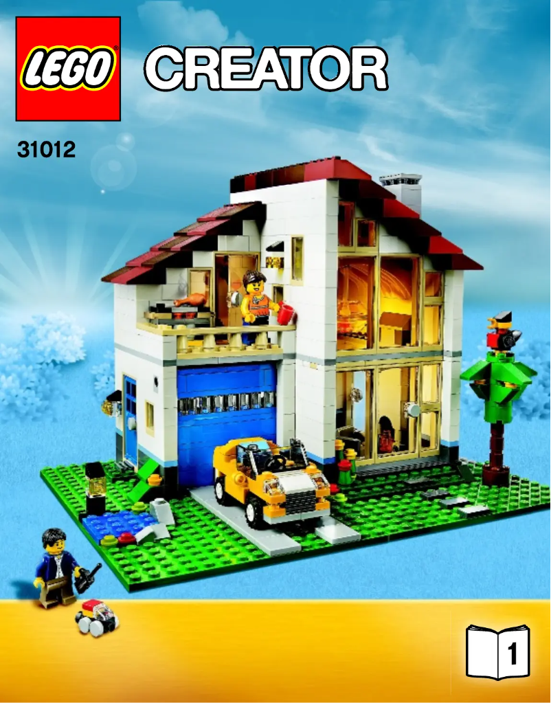 Page n°1 - Consignes visuelles Lego Creator 31012