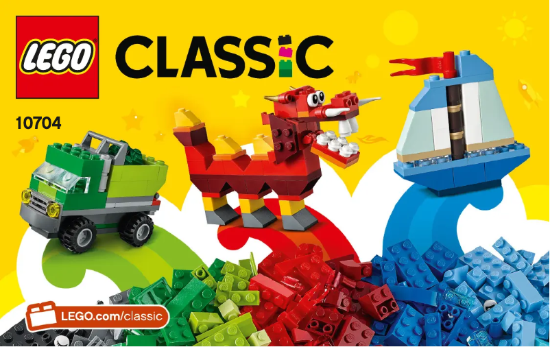 Page 1 de la notice Manuel utilisateur Lego Classic 10704