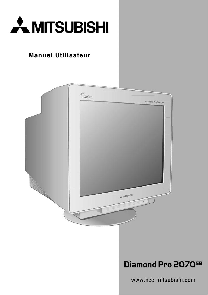 Image de la première page du manuel de l'appareil Diamond Pro 2070SB
