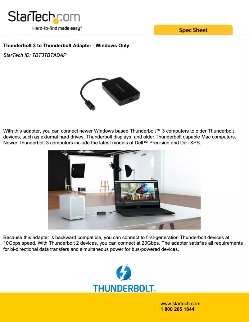 Image de la première page du manuel de l'appareil TBT3TBTADAP