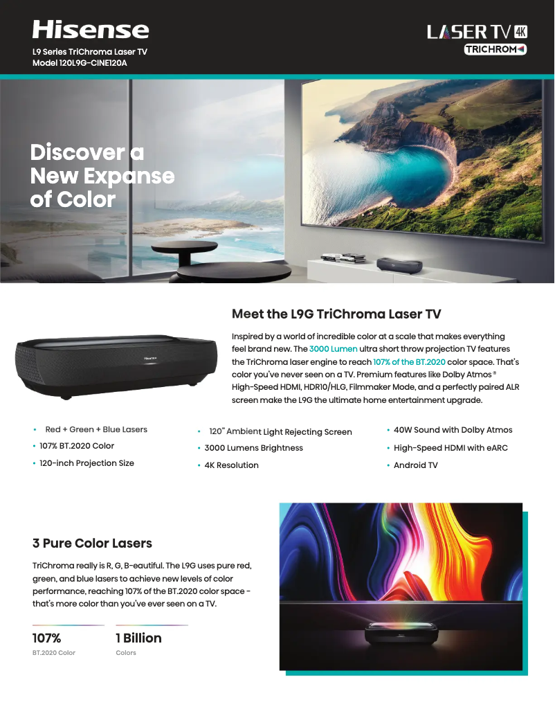 Image de la première page du manuel de l'appareil 120L9G-CINE120A