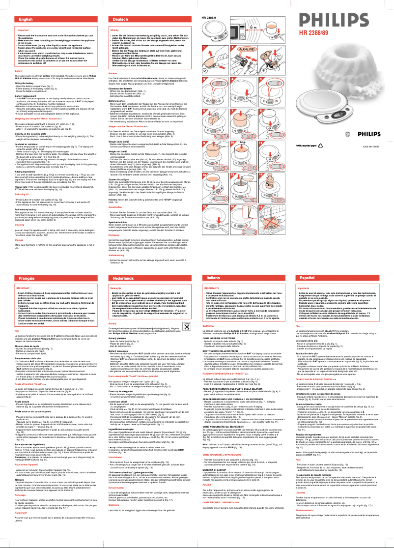 Página 1 del manual Manual de usuario Philips HR2388