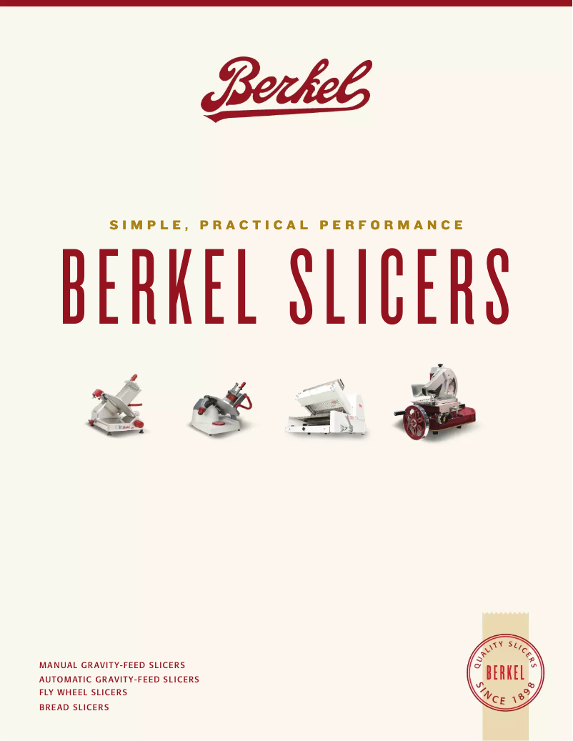 Page n°1 - Brochure Berkel B9-SLC