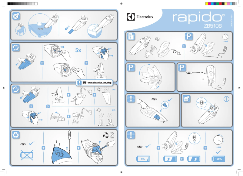 Page 1 de la notice Manuel utilisateur Electrolux ZB5108
