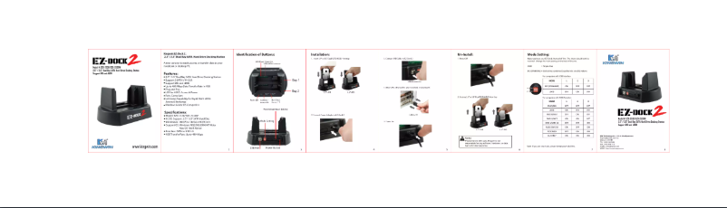 Page n°1 - Manuel utilisateur Kingwin EZD-2536