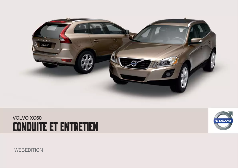 Page 1 de la notice Manuel utilisateur Volvo XC60 (2009)