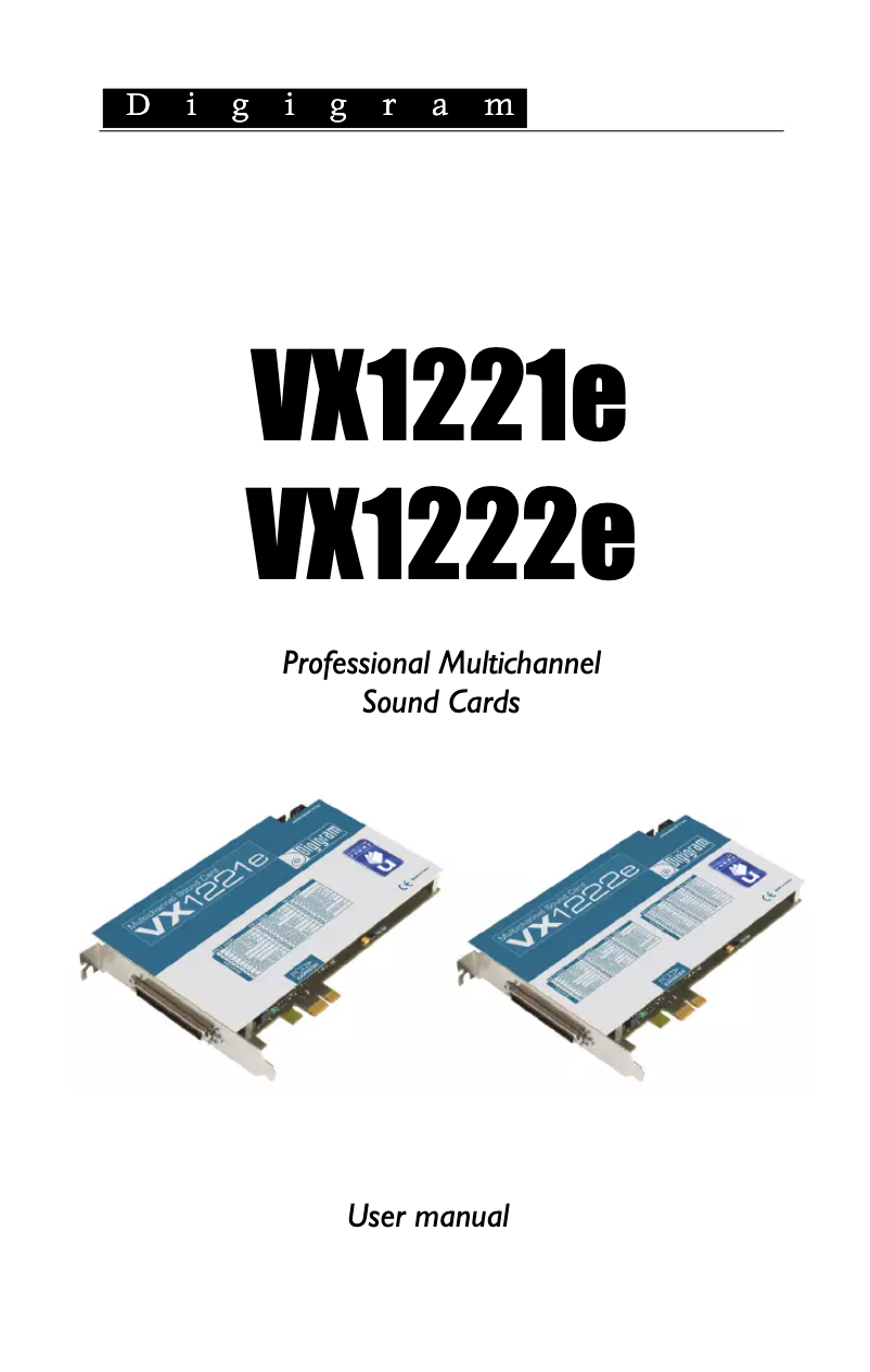 Image de la première page du manuel de l'appareil VX1221e