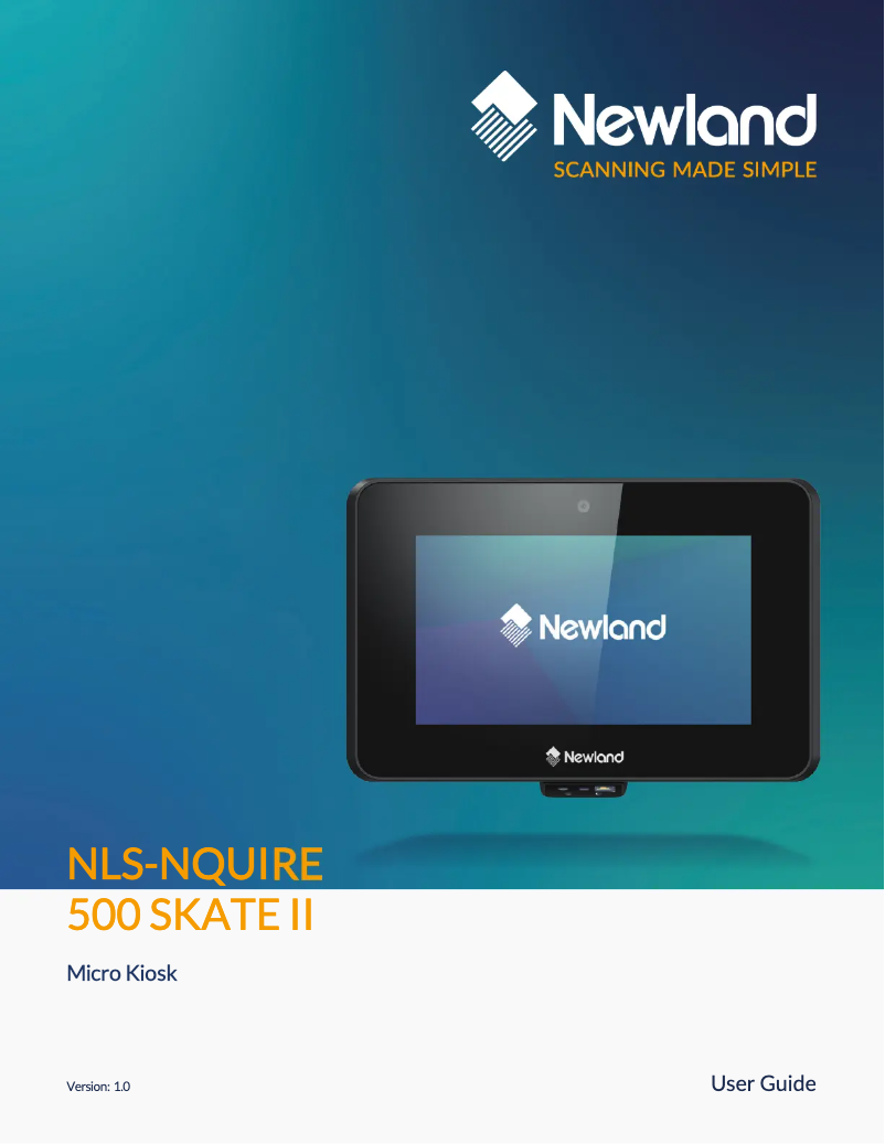 Page n°1 - Manuel utilisateur Newland NQuire 500 Skate II