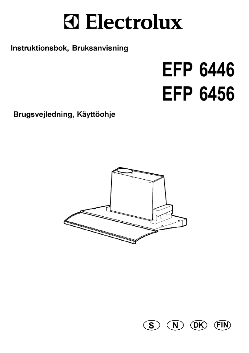 Page n°1 - Manuel utilisateur Electrolux EFP 6456