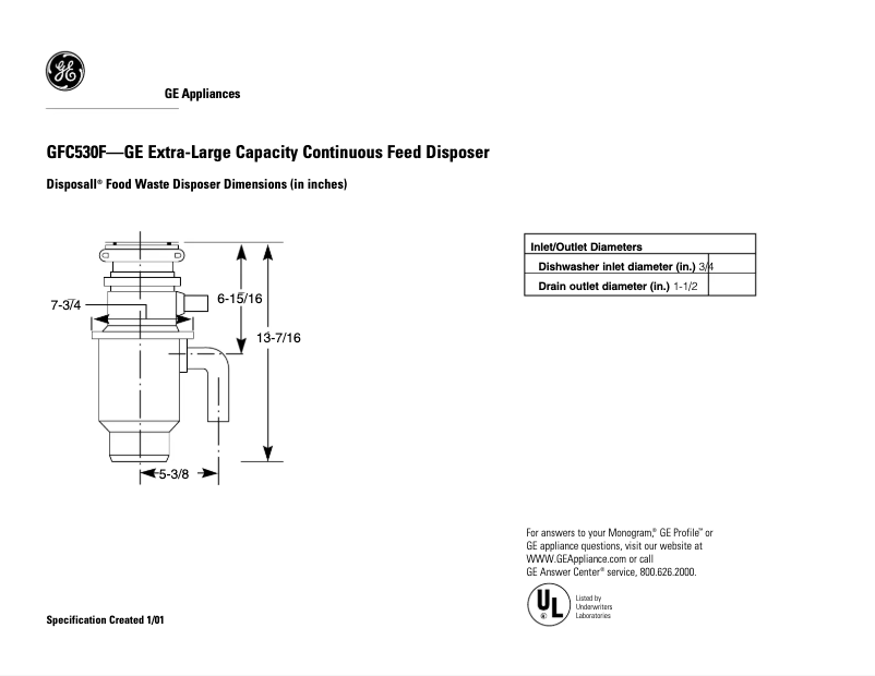 Image de la première page du manuel de l'appareil GFC530F