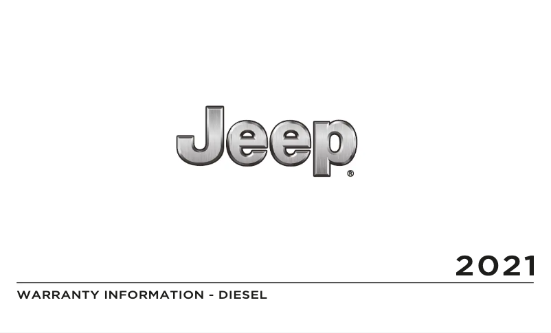 Image de la première page du manuel de l'appareil Wrangler (2021)