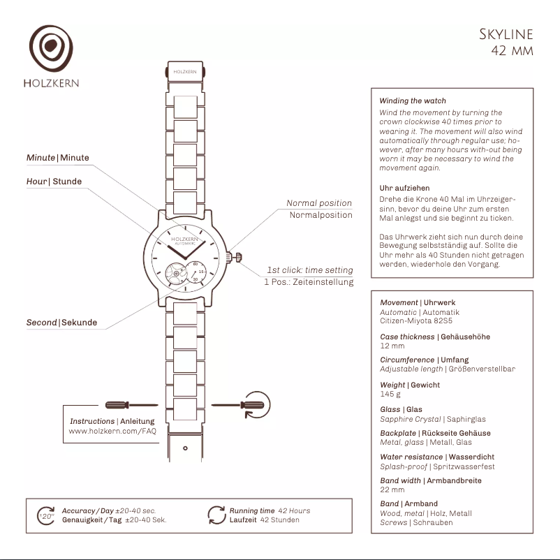 Image de la première page du manuel de l'appareil Dubai