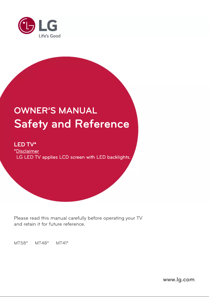 Page n°1 - Manuel utilisateur LG 28MT48VW-WZ