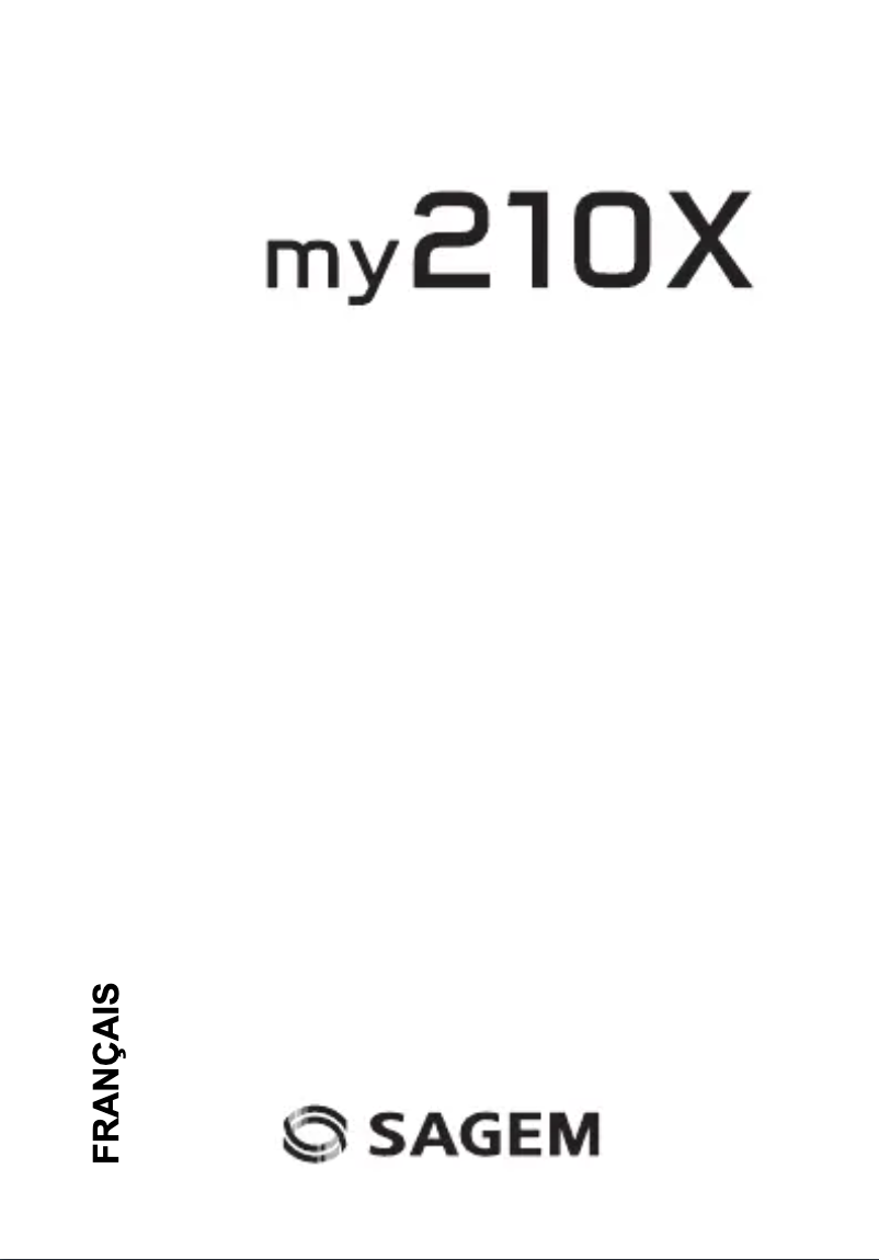 Page 1 de la notice Manuel utilisateur Sagem my210X
