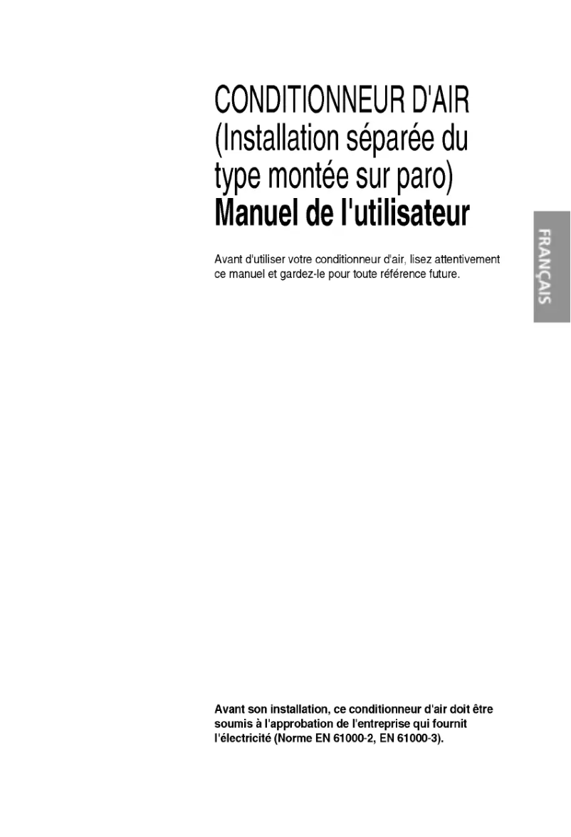 Page 1 de la notice Manuel utilisateur LG LS-H096PWL2
