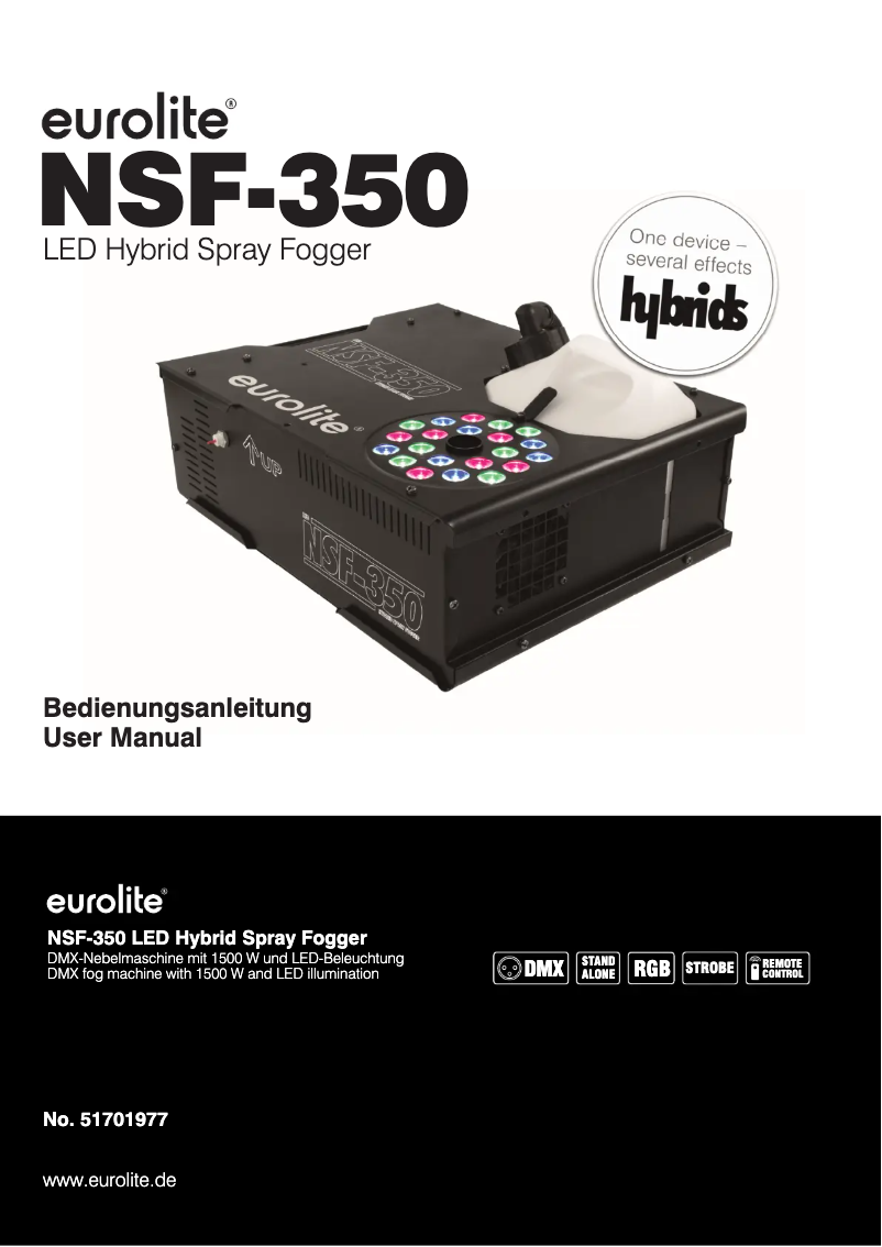 Image de la première page du manuel de l'appareil NSF-350