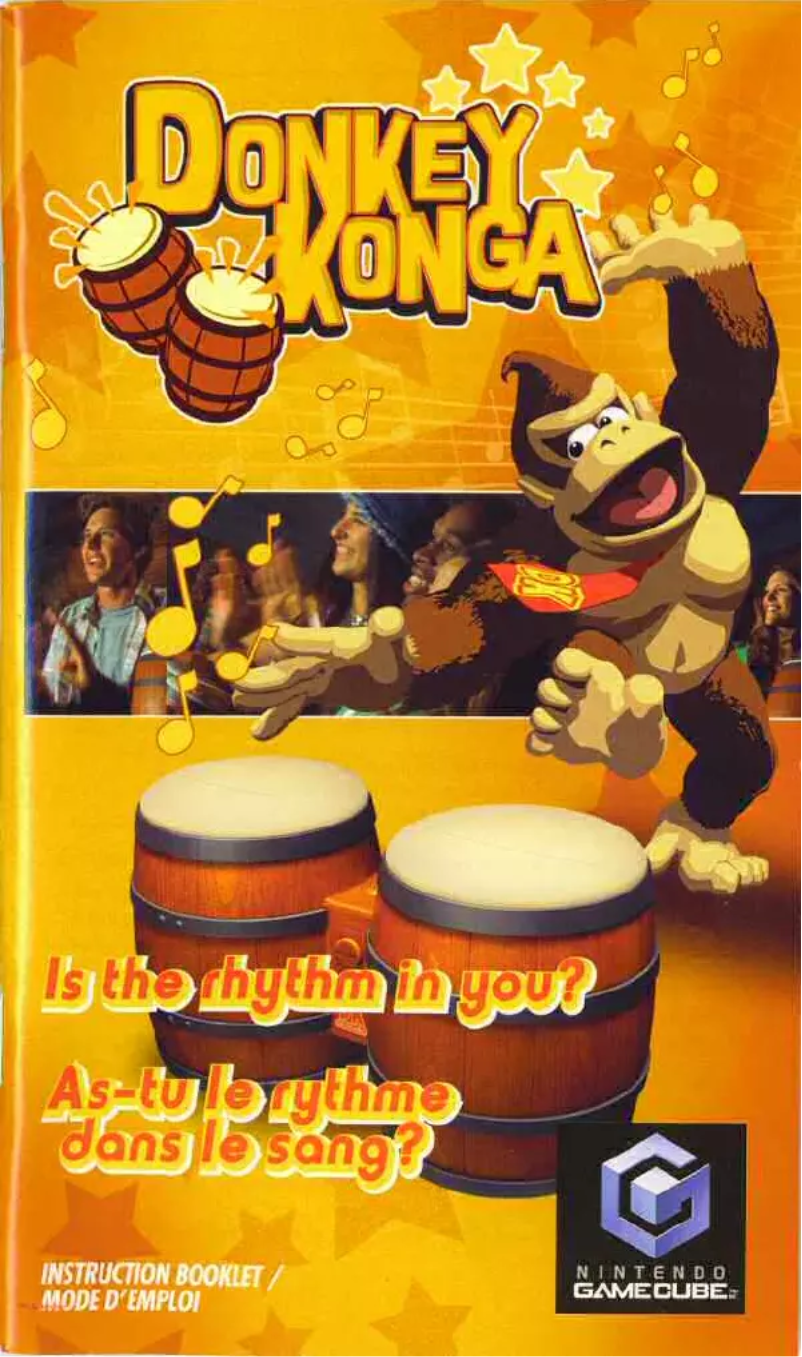 Page 1 de la notice Manuel utilisateur Nintendo Donkey Konga (GameCube)