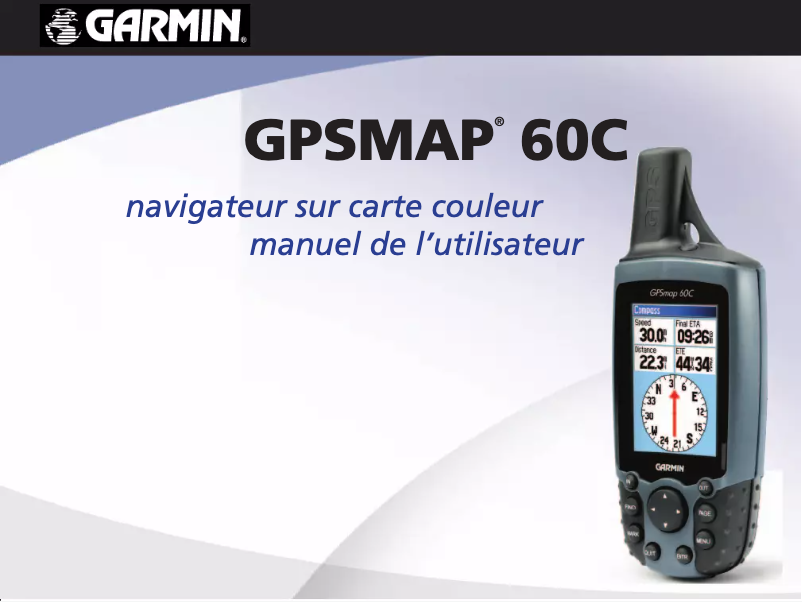 Page 1 de la notice Manuel utilisateur Garmin GPSmap 60C