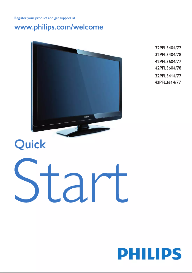 Page 1 of the manual User Manual Philips 32PFL3414