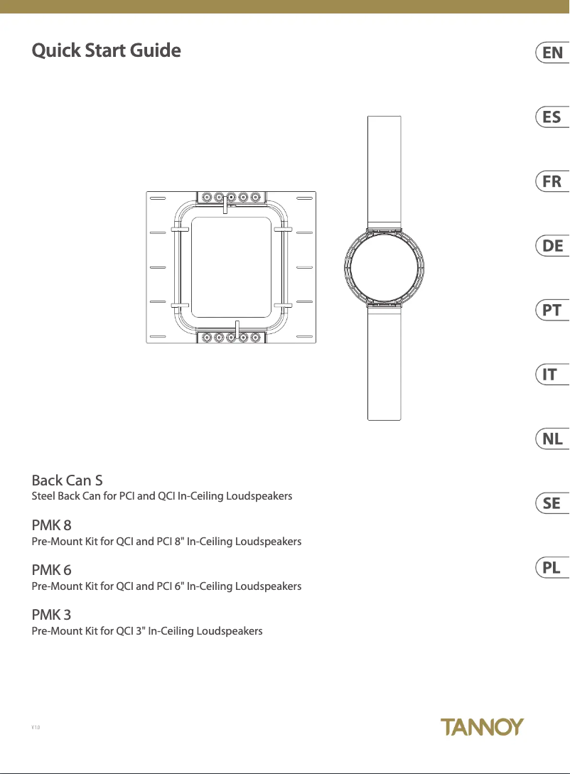 Page 1 de la notice Manuel utilisateur Tannoy PMK 3