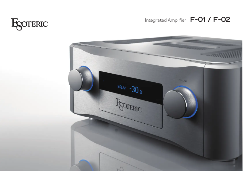 Page 1 de la notice Catalogue Esoteric PS-01F