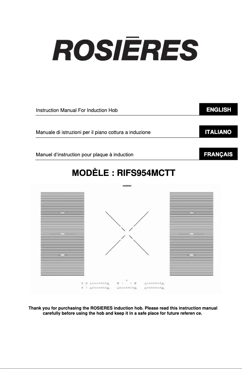 Image de la première page du manuel de l'appareil RIFS954MCTT
