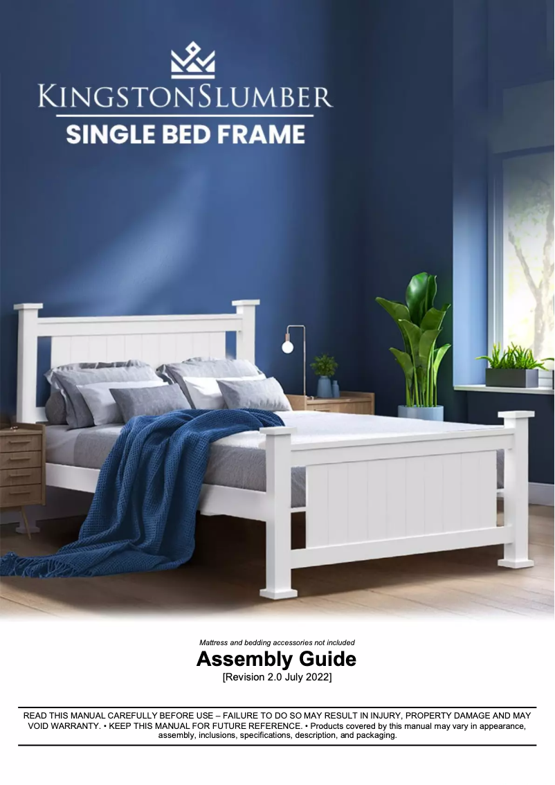 Page n°1 - Manuel utilisateur Kingston Slumber FURBDFKNGA94SW