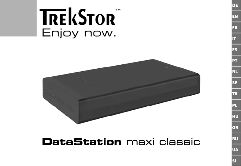 Página 1 del manual Manual de usuario TrekStor DataStation maxi classic