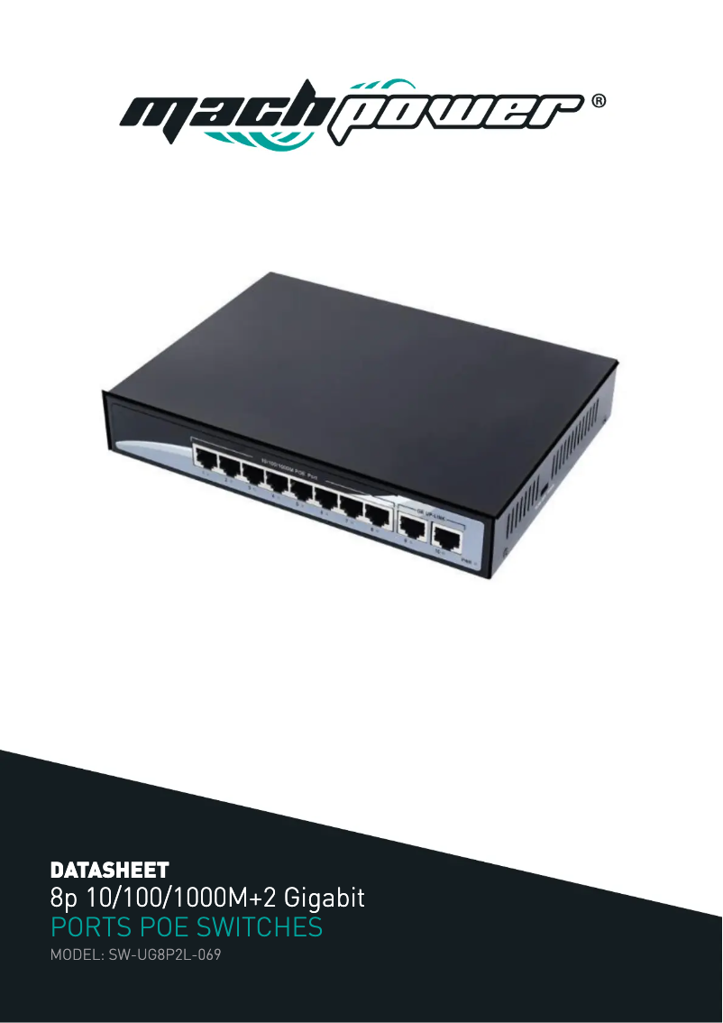 Page n°1 - Manuel utilisateur Mach Power SW-UG8P2L-069