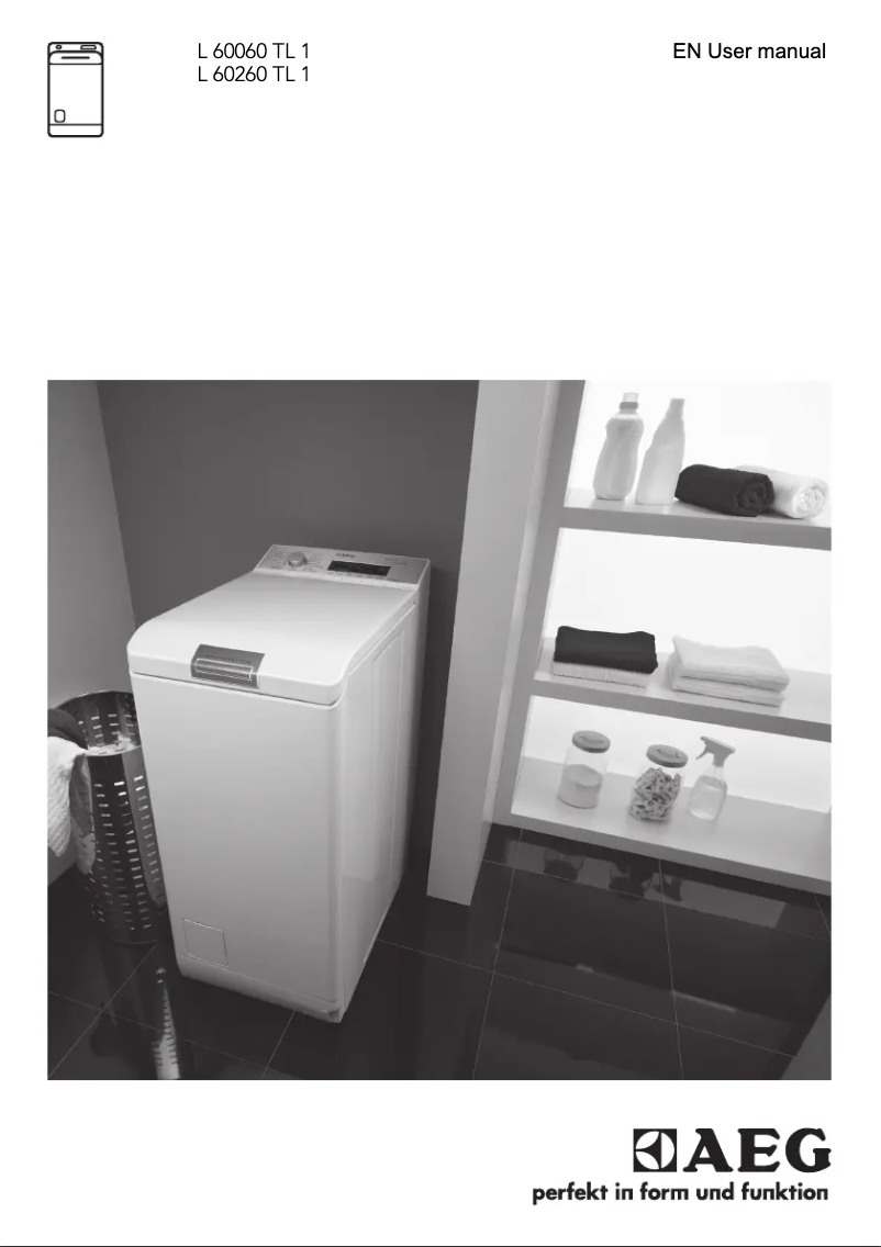 Page n°1 - Manuel utilisateur AEG Lavamat 60260 TL