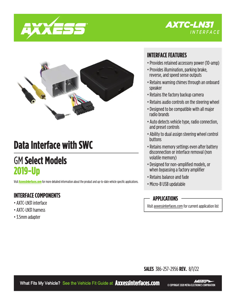 Image de la première page du manuel de l'appareil AXTC-LN31