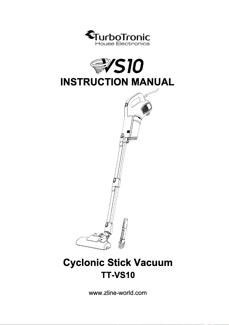 Page 1 de la notice Manuel utilisateur TurboTronic TT-VS10