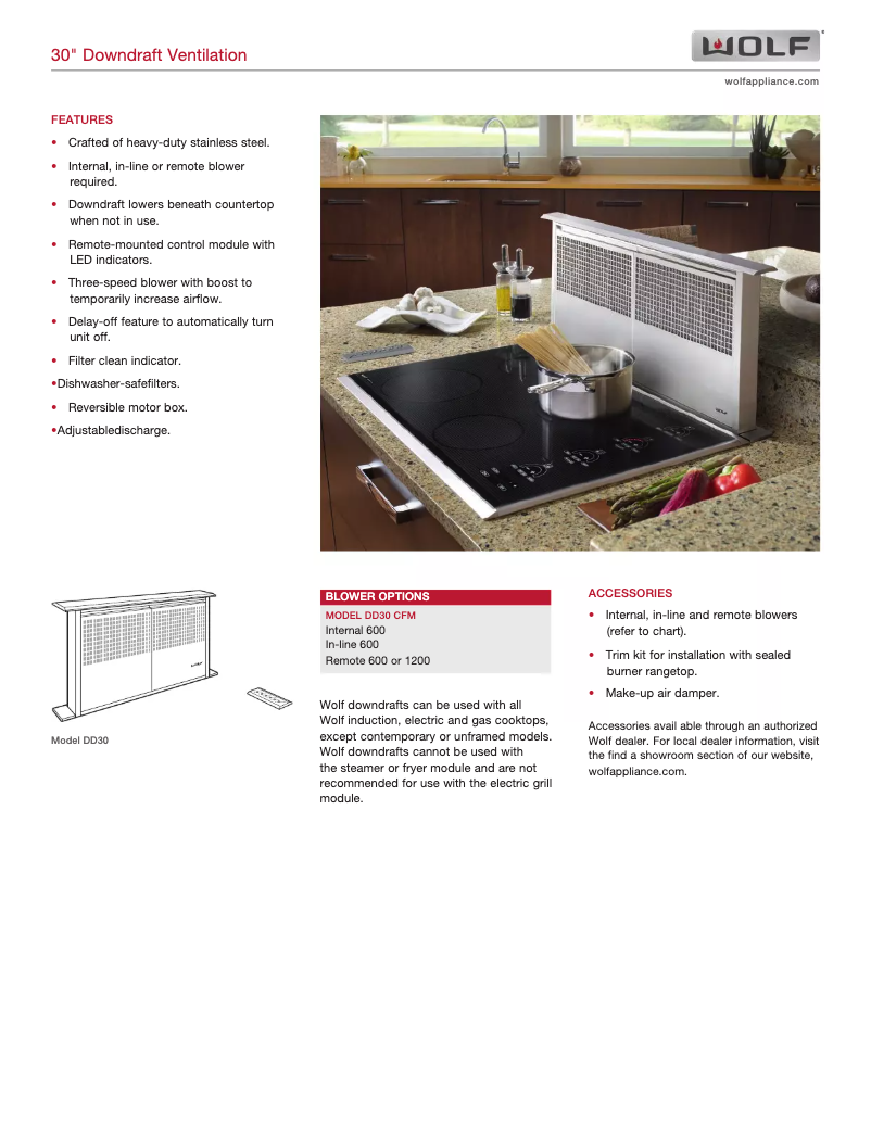 Page 1 de la notice Manuel utilisateur Wolf DD30