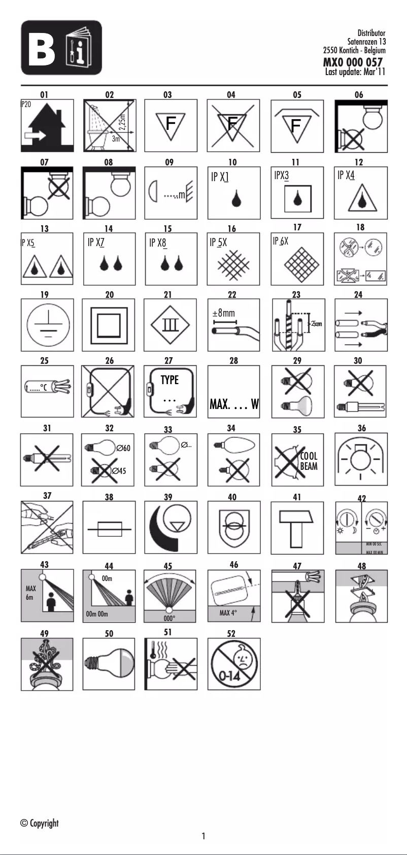 Page 1 de la notice Manuel utilisateur Massive Leda