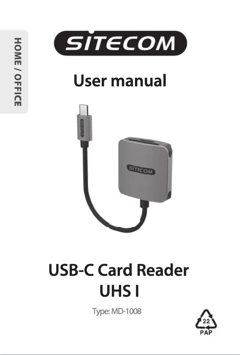 Image de la première page du manuel de l'appareil MD-1008