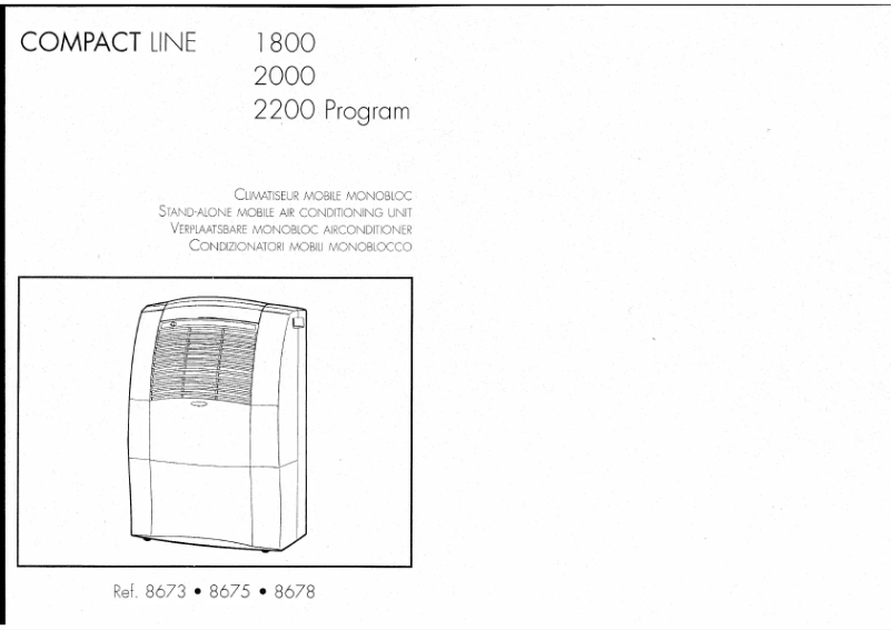 Page n°1 - Manuel utilisateur Calor Compact Line 8675