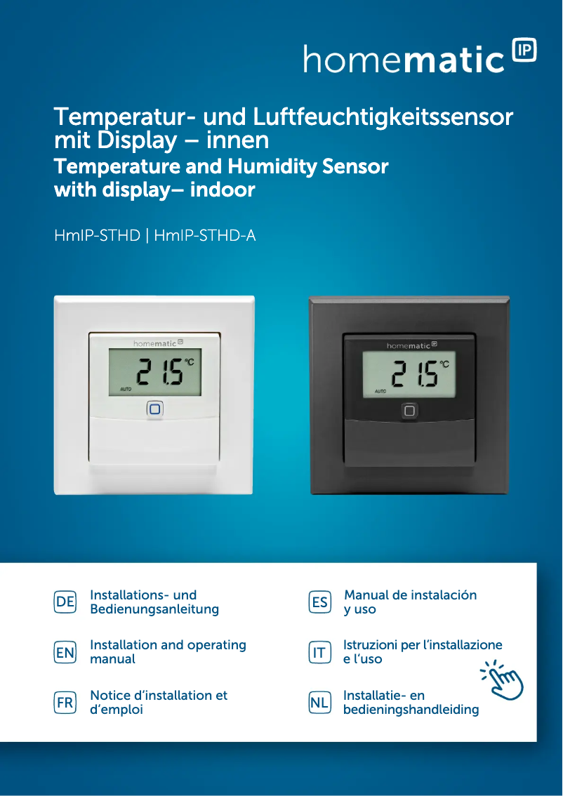 Page n°1 - Manuel utilisateur Homematic IP HmIP-STHD