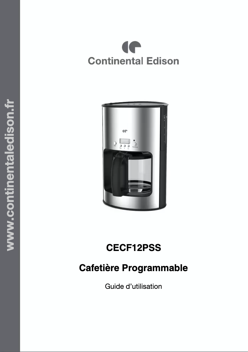 Page n°1 - Manuel utilisateur Continental Edison CECF12PSS