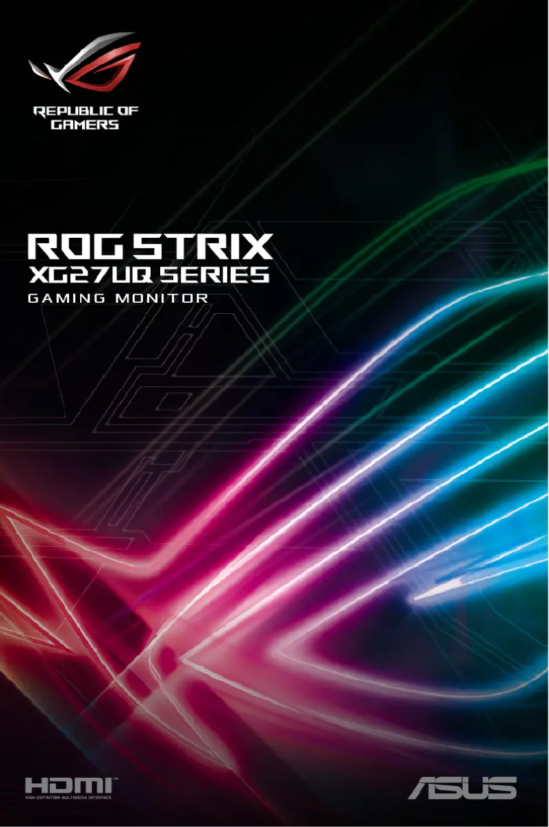 Page n°1 - Manuel utilisateur Asus ROG Strix XG27UQR