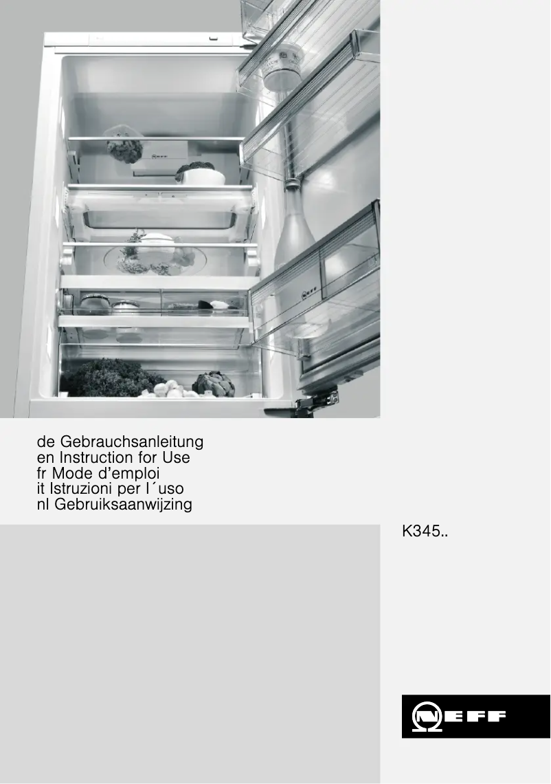 Page n°1 - Mode d'emploi Neff K8345X0