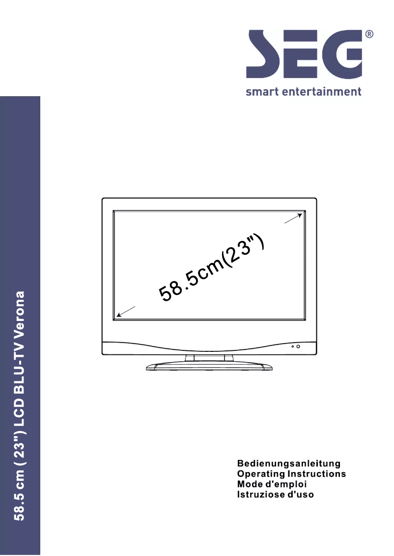 Page 1 de la notice Manuel utilisateur SEG Verona